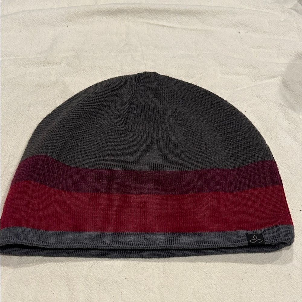 prAna Women's One Size Wool Blend Knit Beanie Striped
